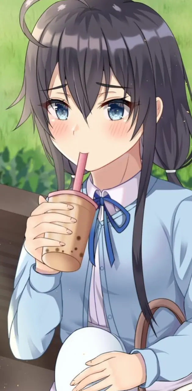 Anime Girl Drinking