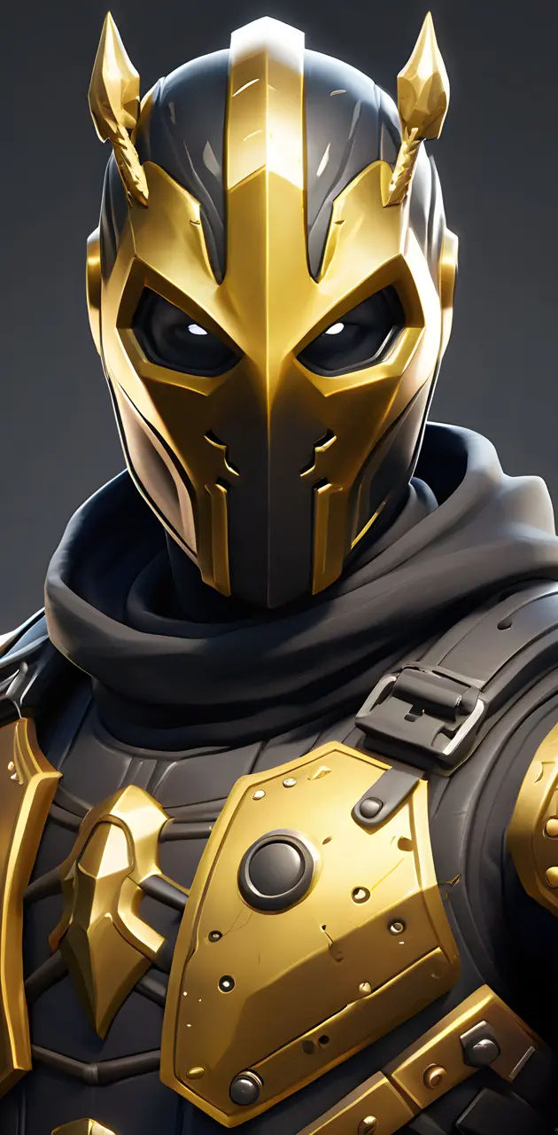 Gold and Black fortnite knight