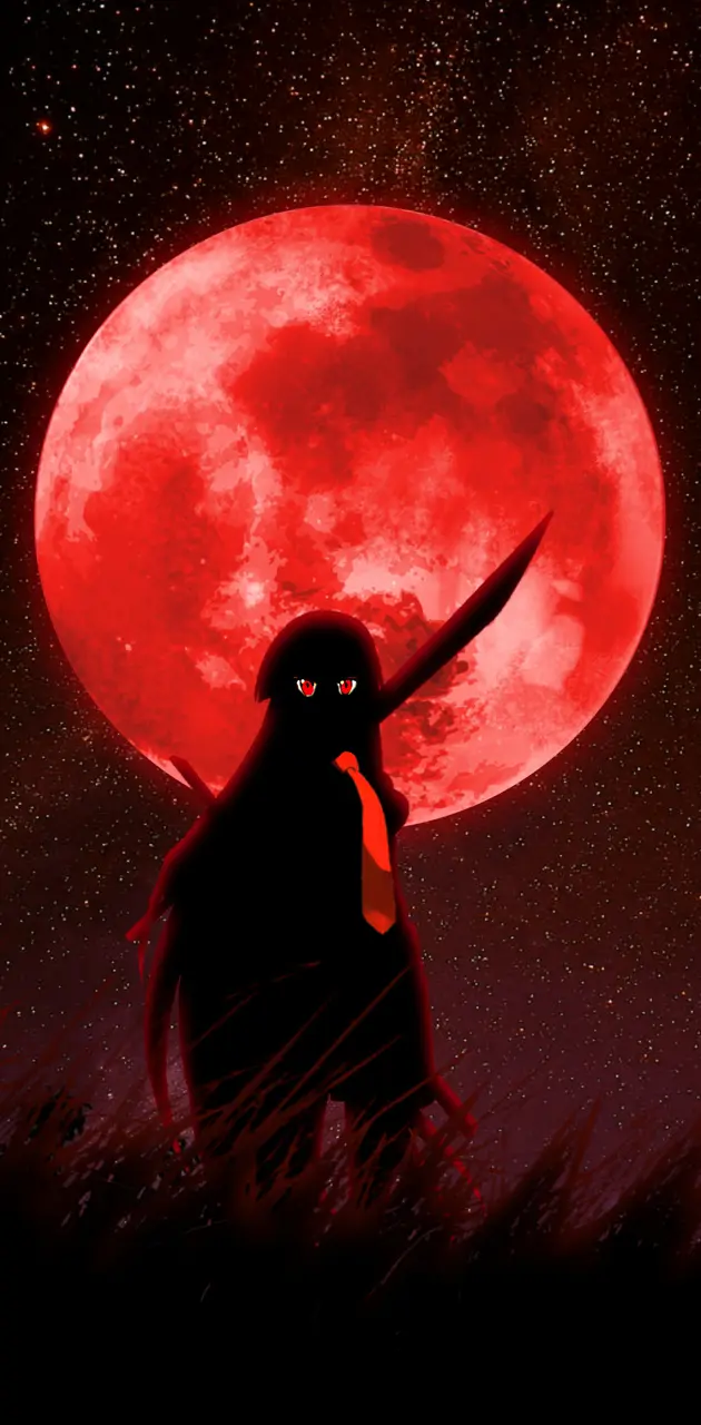 Akame in blood moon