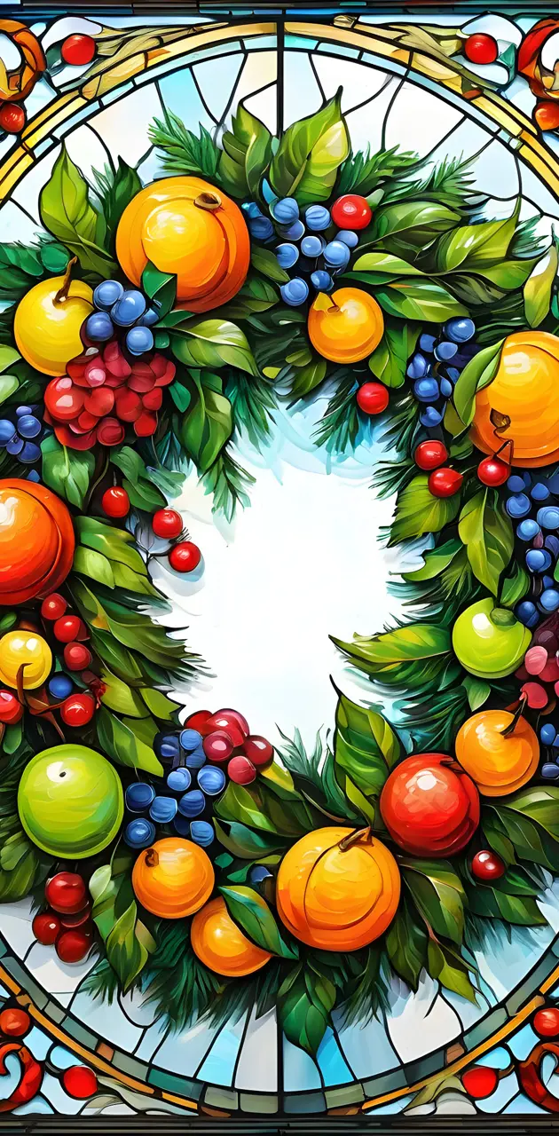 "Fruit-Basket" Wreath