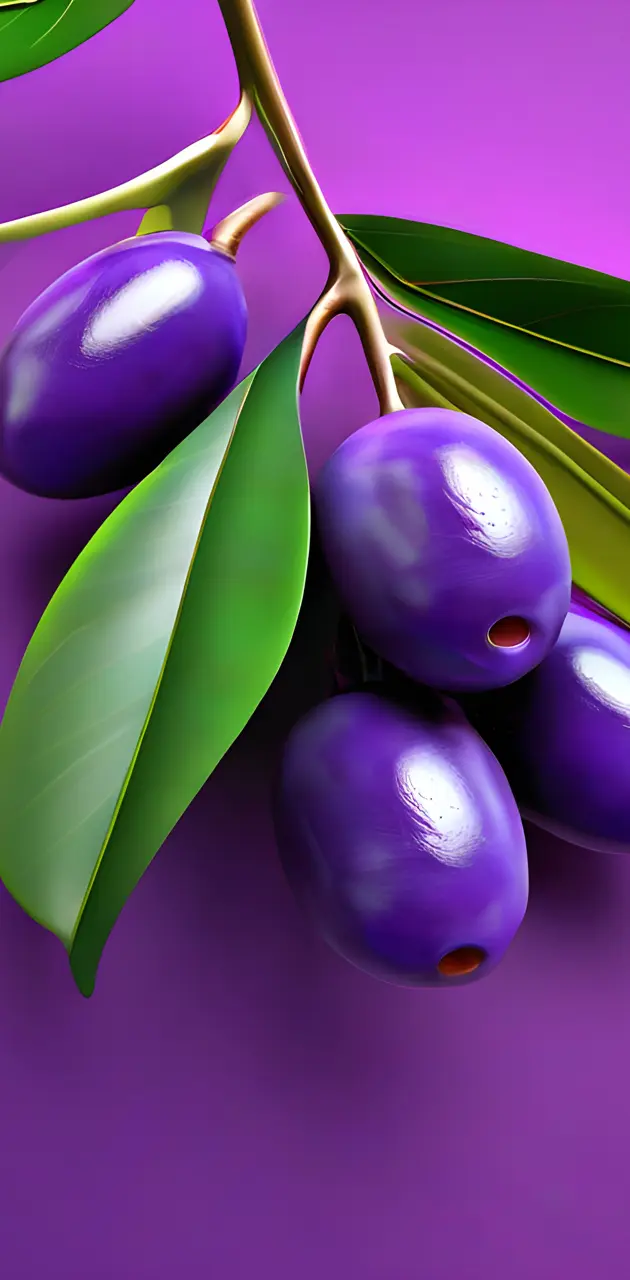 Purple colour bunch of olives