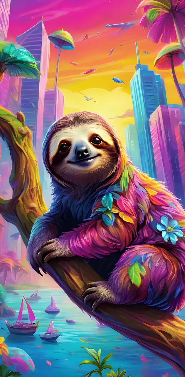happy sloth