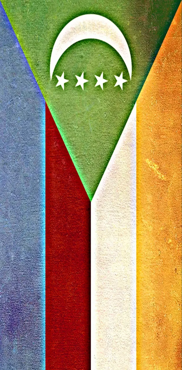 Comoros Flag vertica