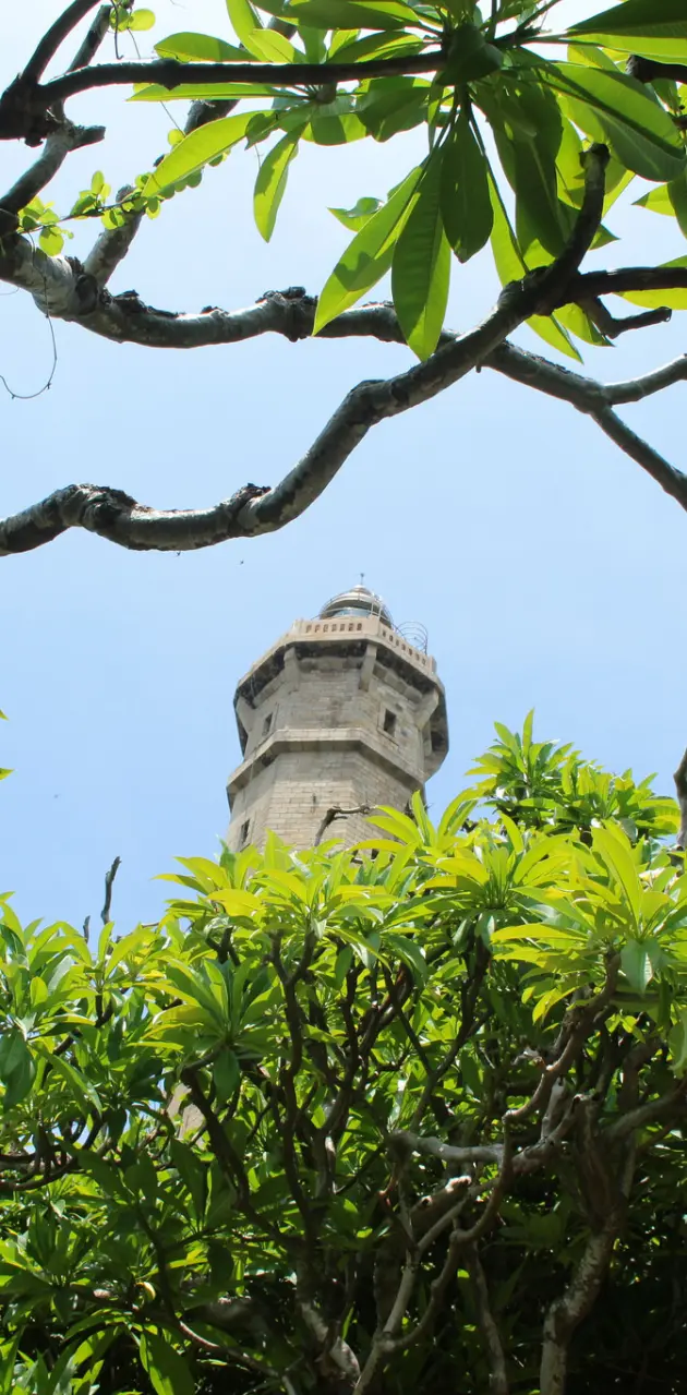 green lighthouse