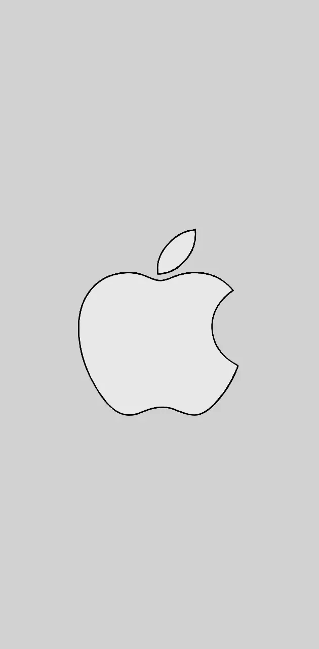 Apple logo Silver