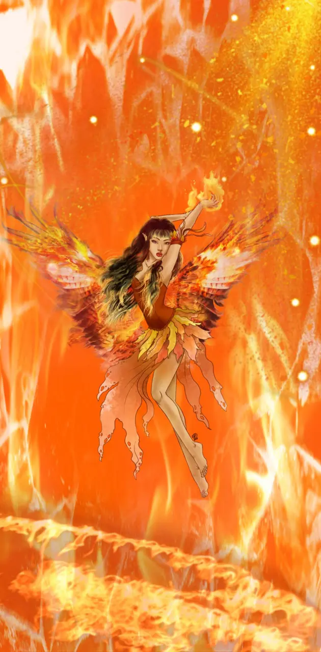fire fairy wallpaper