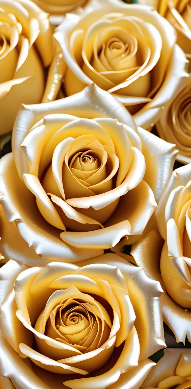 a group of yellow roses