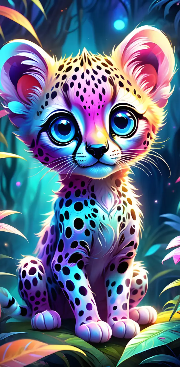 psychedelic cheetah