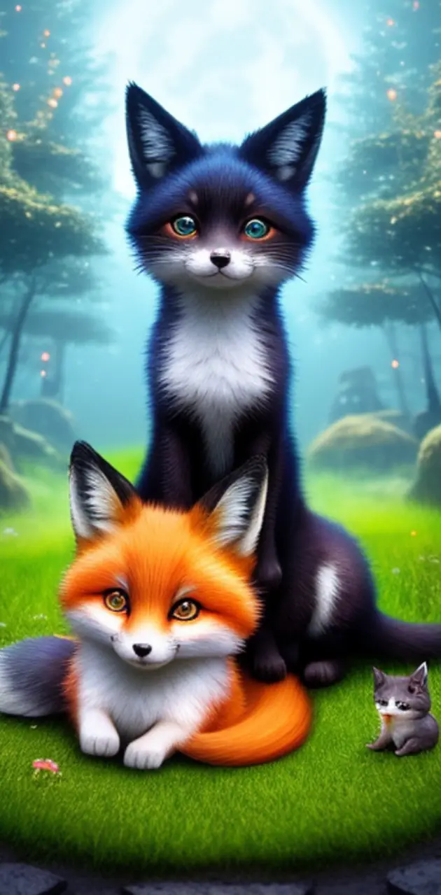 Foxes, family