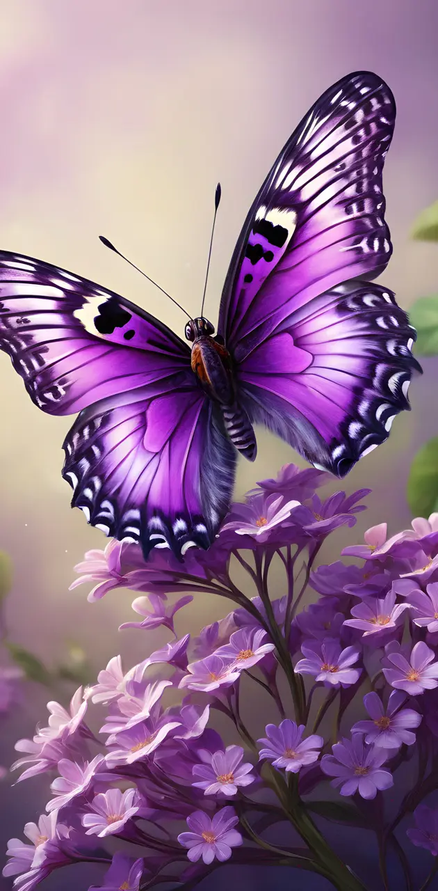 purple pretty butterfly