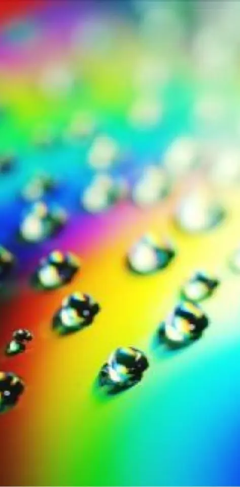 Rainbow droplets