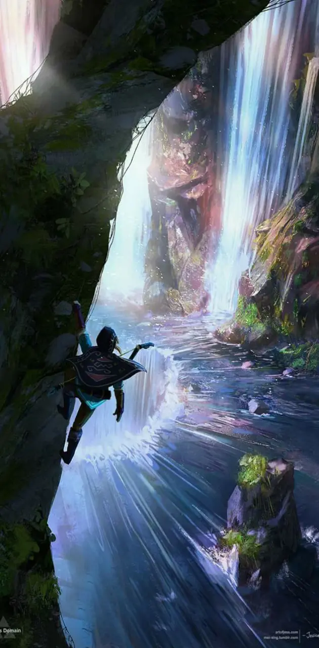 Link in the falls
