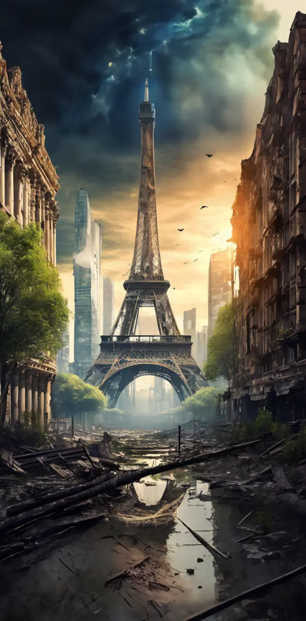 Post-Apocalyptic Eiffel Tower