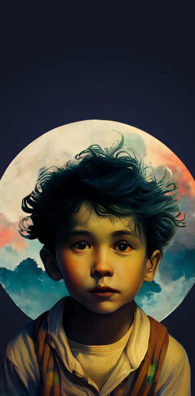 The boy and the moon