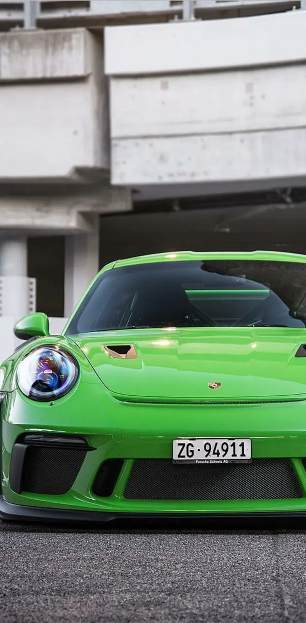 Green Porsche 