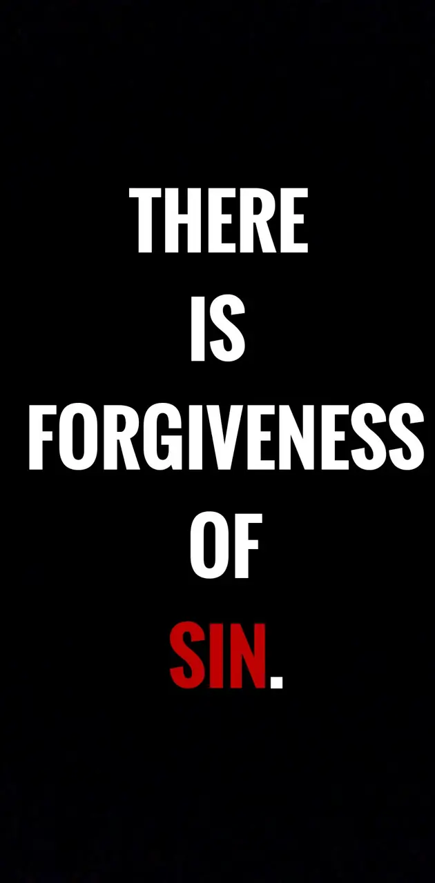 Forgiveness of sin