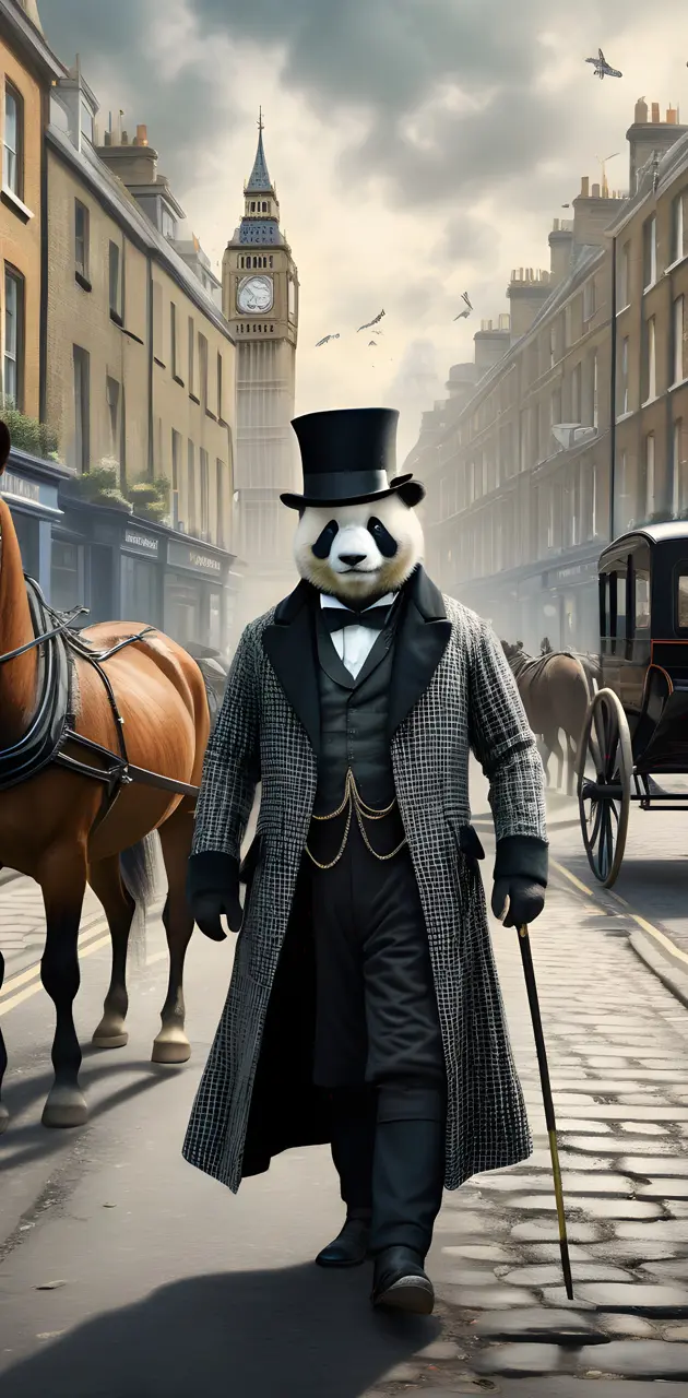 Sherlock panda in london