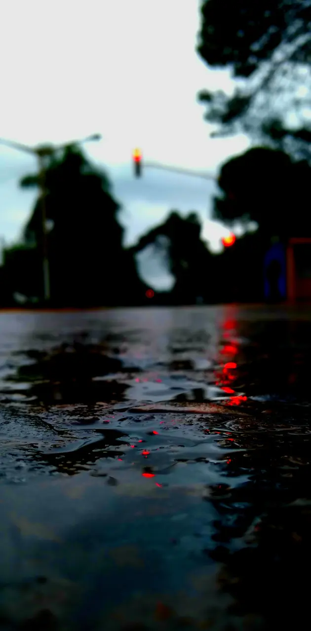 Calles plena lluvia 