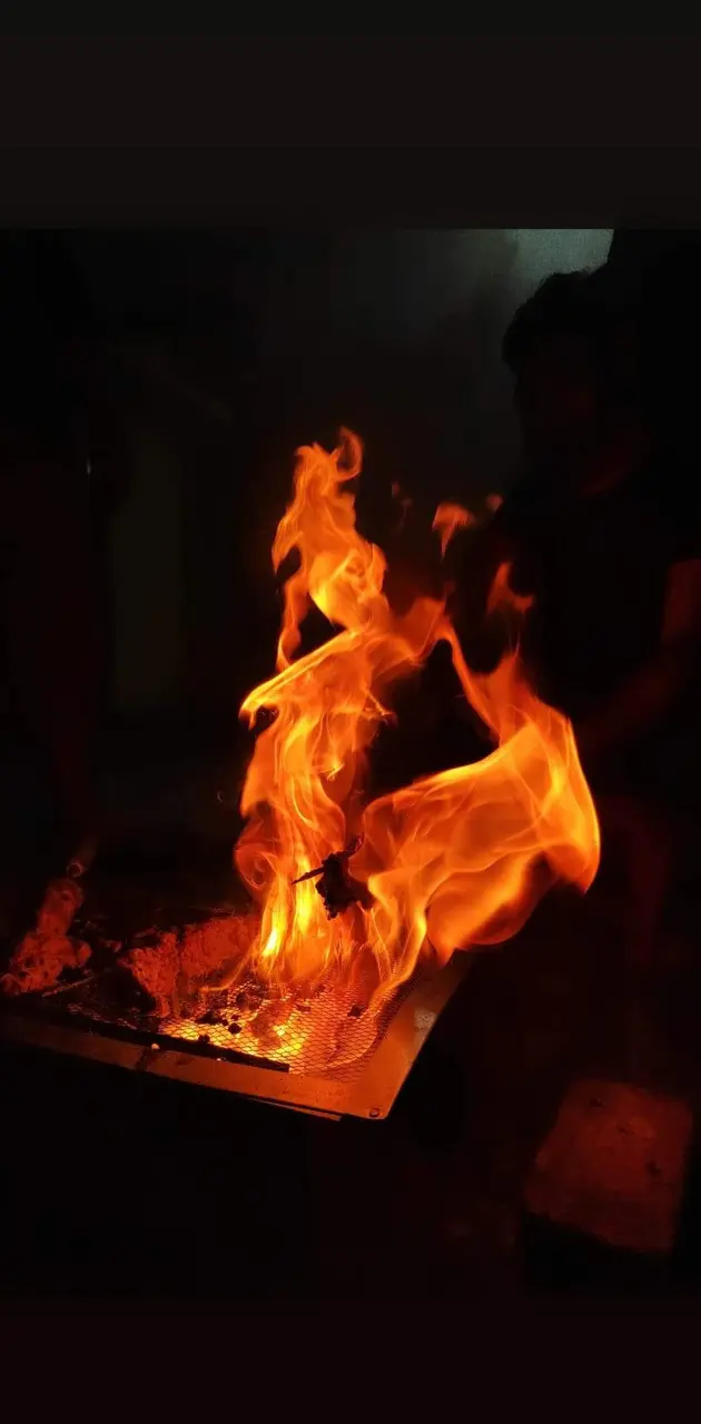 BBQ fire