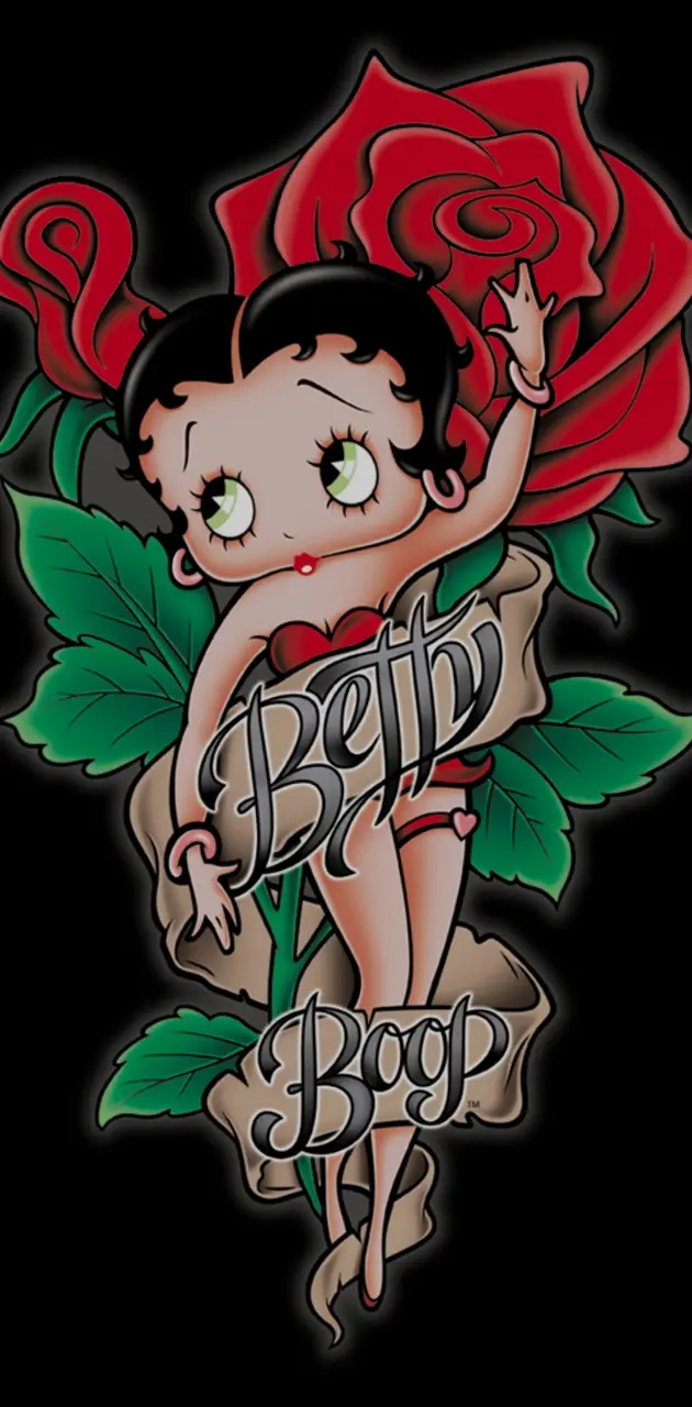 Betty Boop red rose
