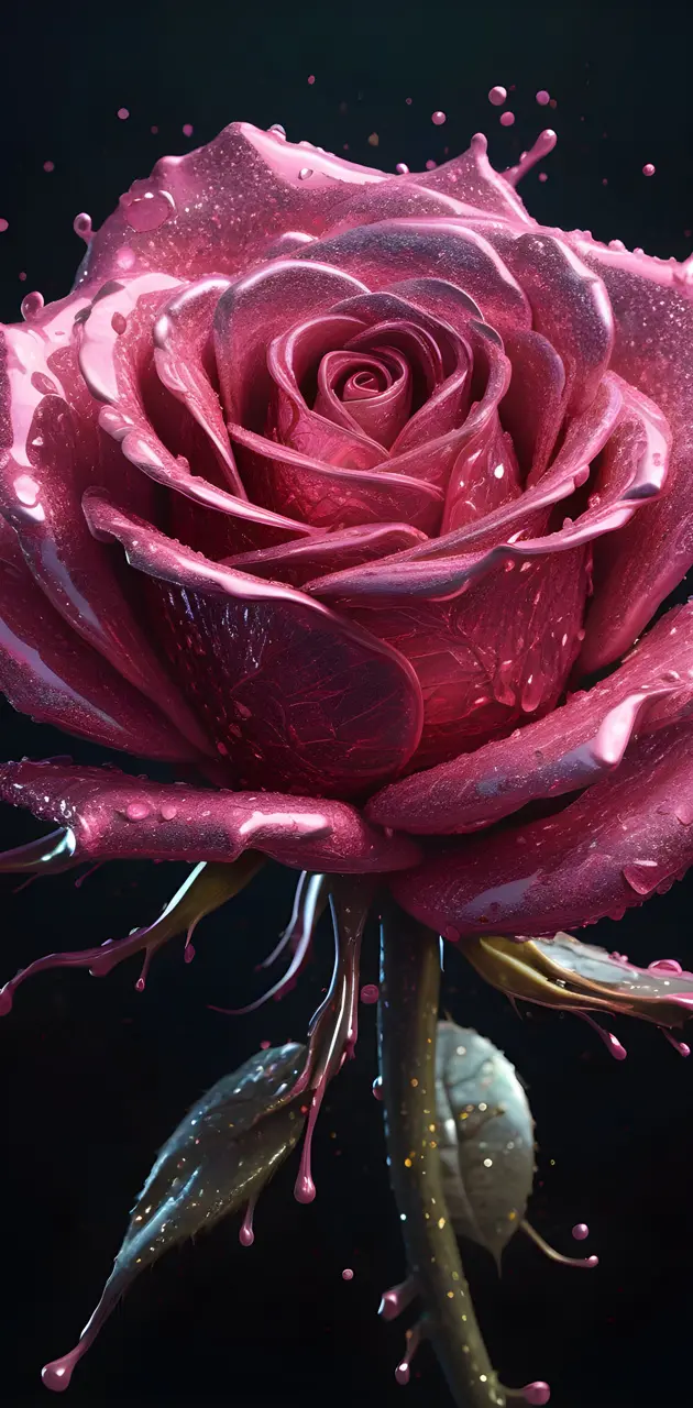 dark melting rose
