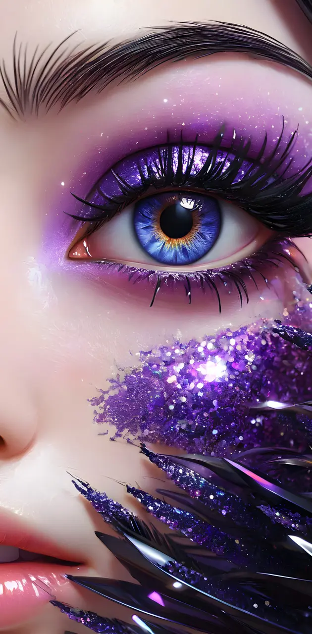 purple Anime Eye