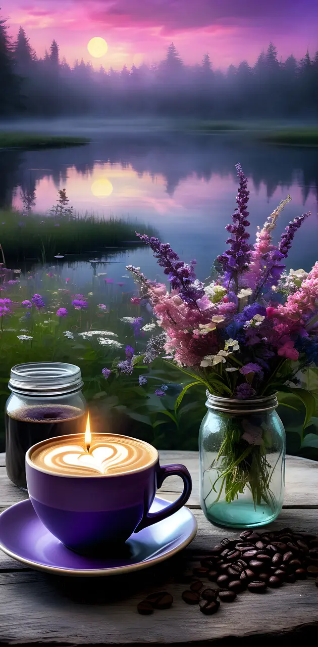 Coffee & flowers
