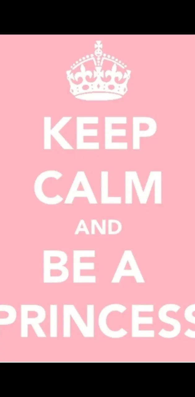 keep calm crown pink
