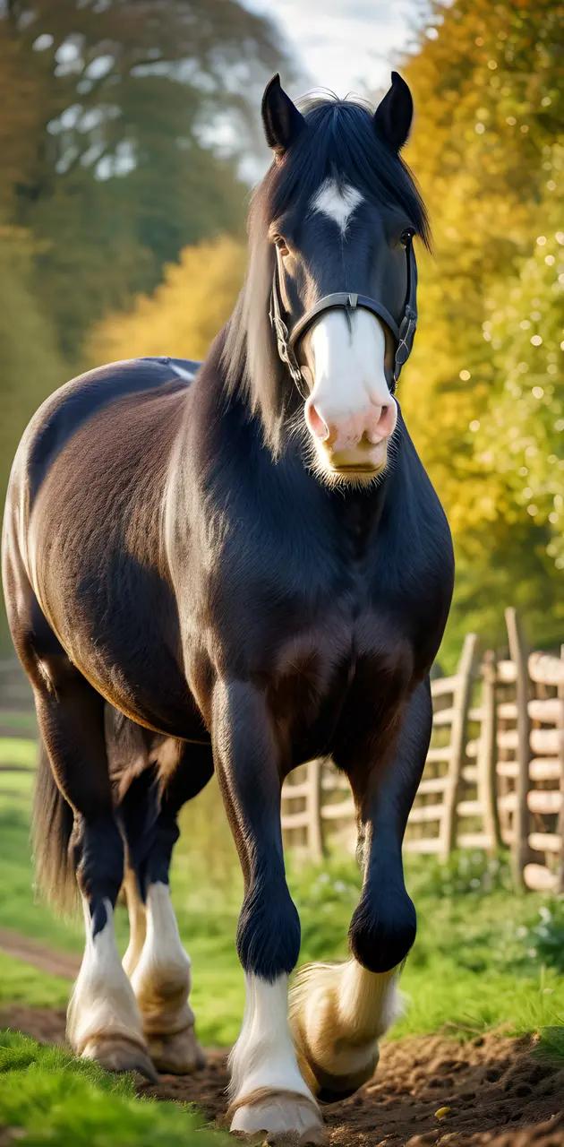 a horse with a white and black mane
