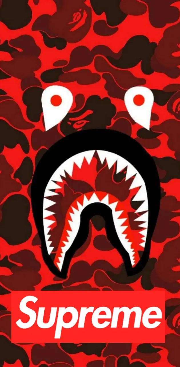 Bape Shark Supreme wallpaper by HanZoESupremeEditOR - Download on ZEDGE™