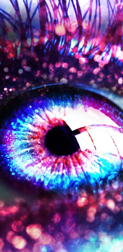 Pink Glitter Eye