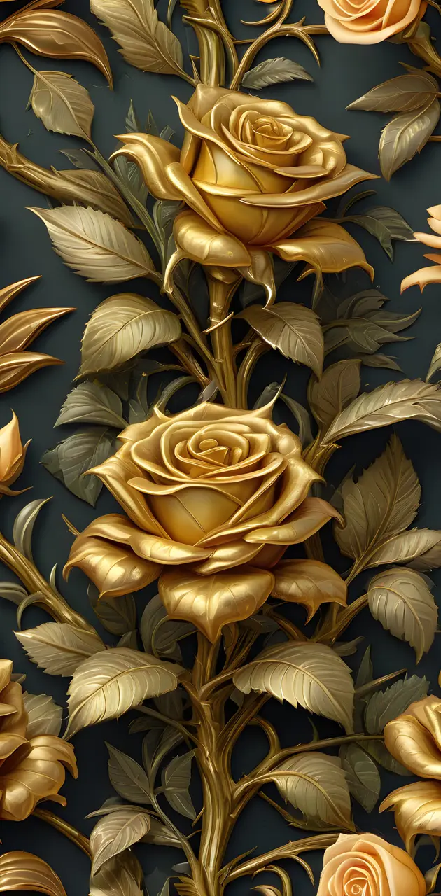 Golden Rose Bush