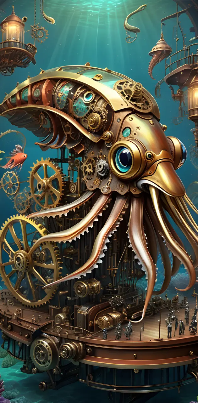 Steampunk Cuttlefish