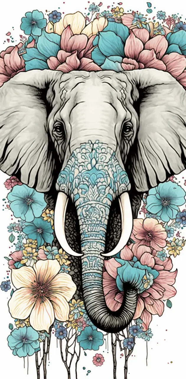 Happy elephant 