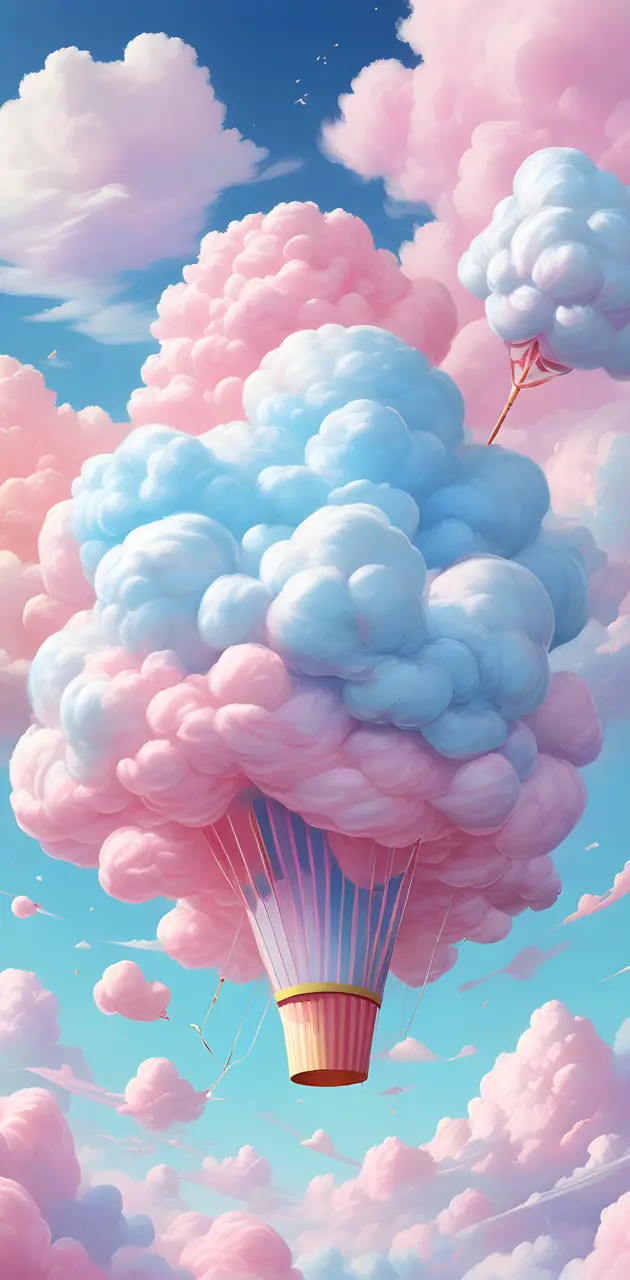 cotton candy air balloon