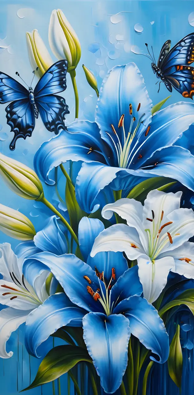 blue lily 01