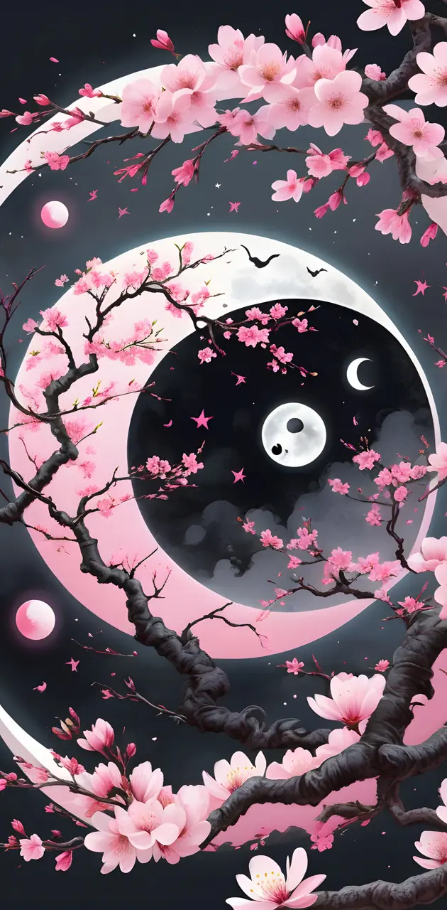cherry blossom moon
