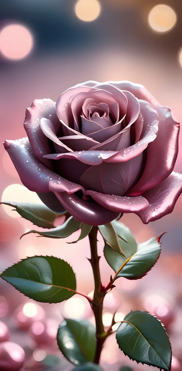 a close up of a rose purple