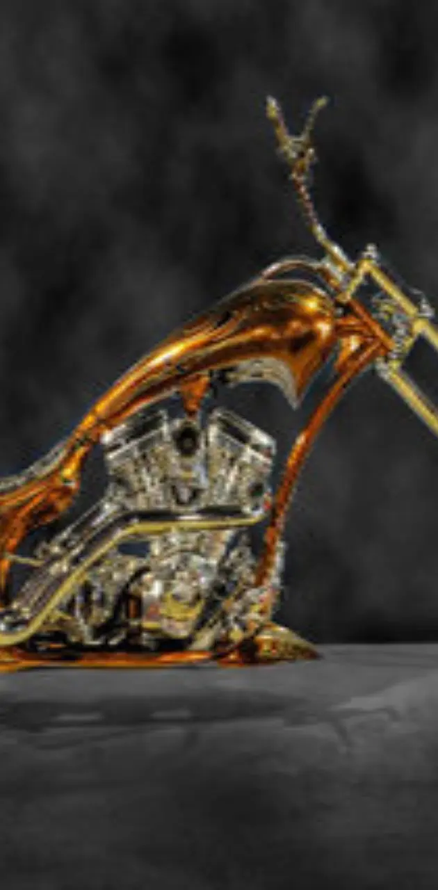 Gold Motor Bike