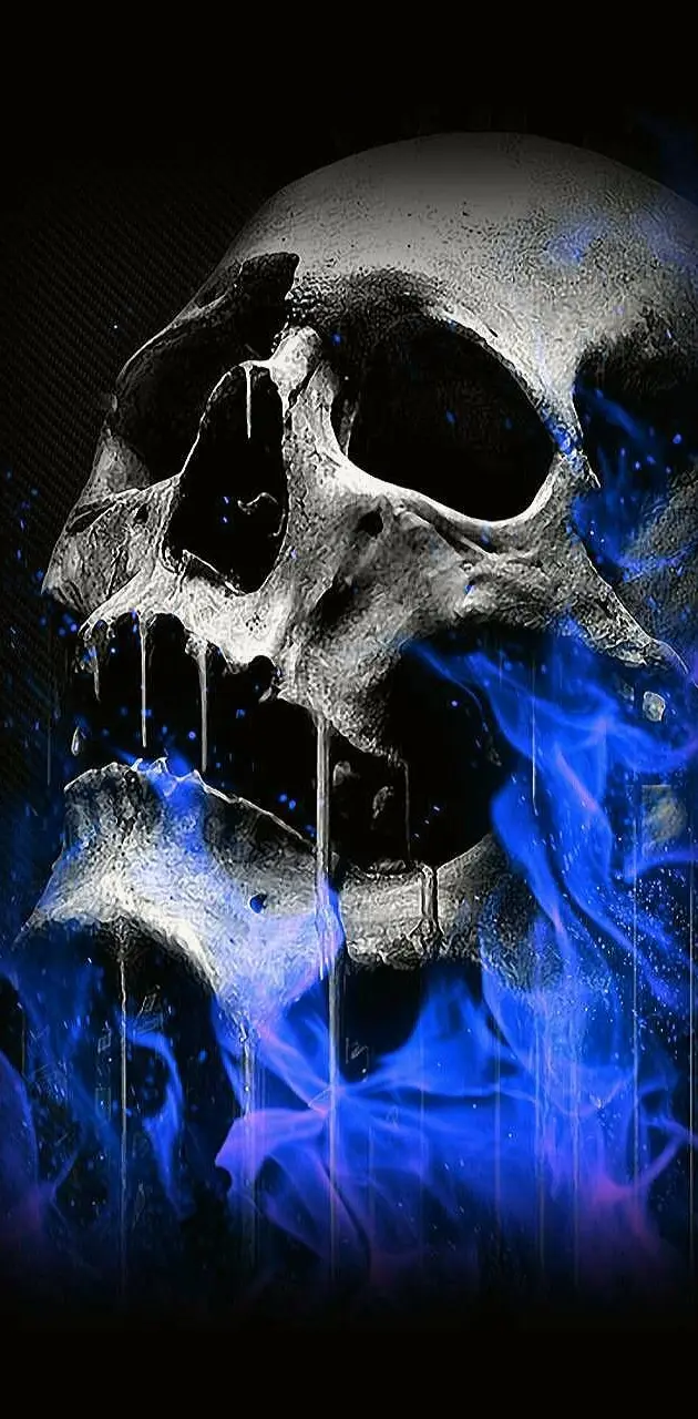 Cool blue skull 