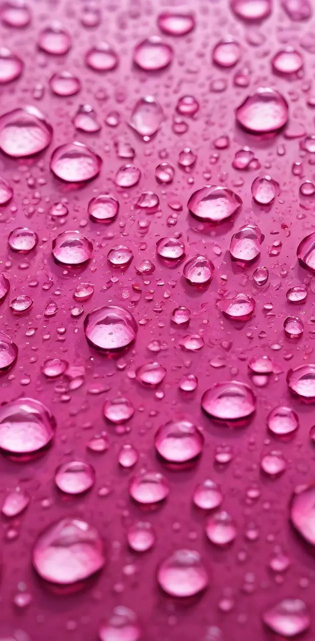 pink raindrops water drops