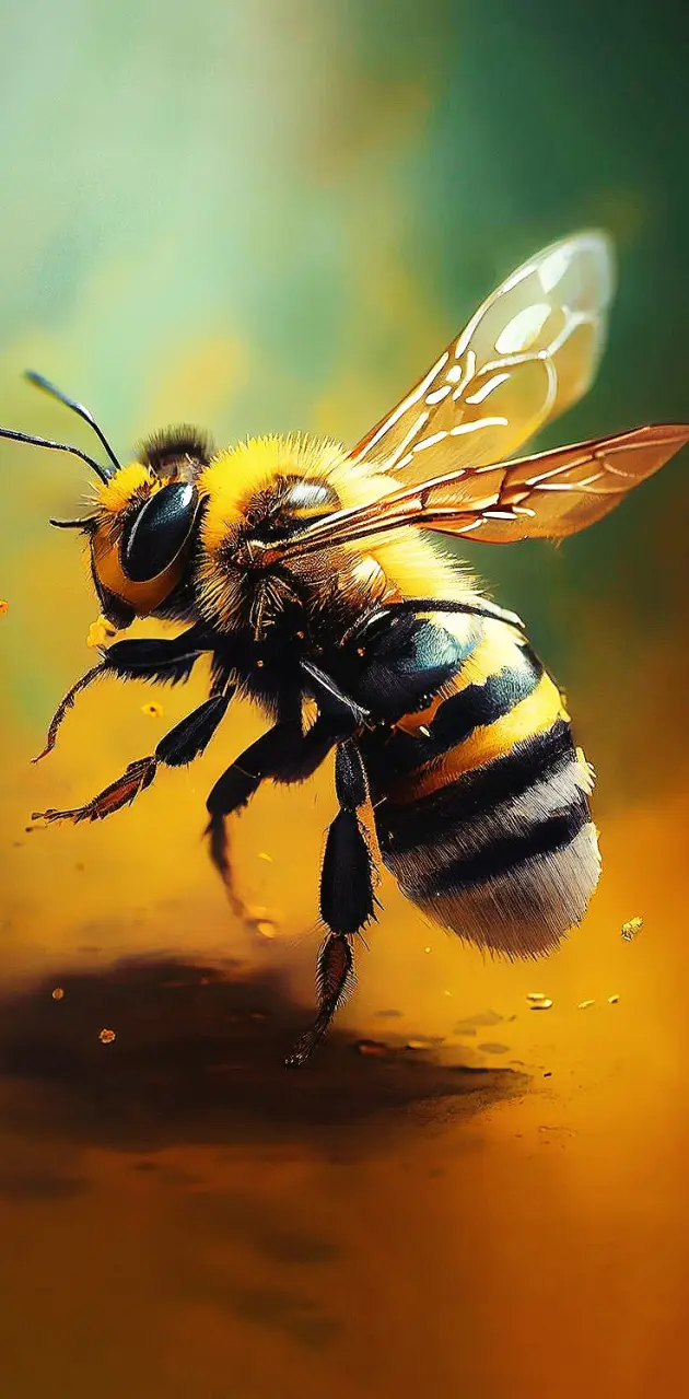 A Golden Honey Bee