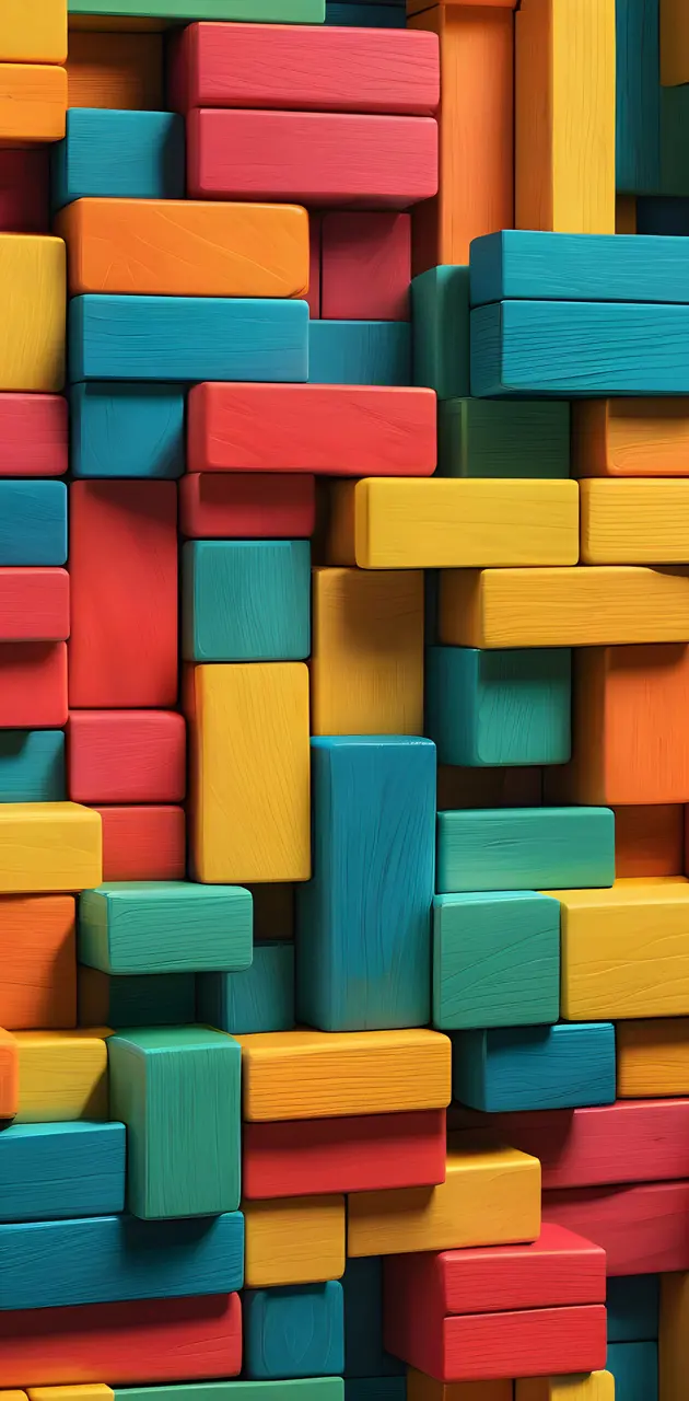 a large pile of colorful blocks