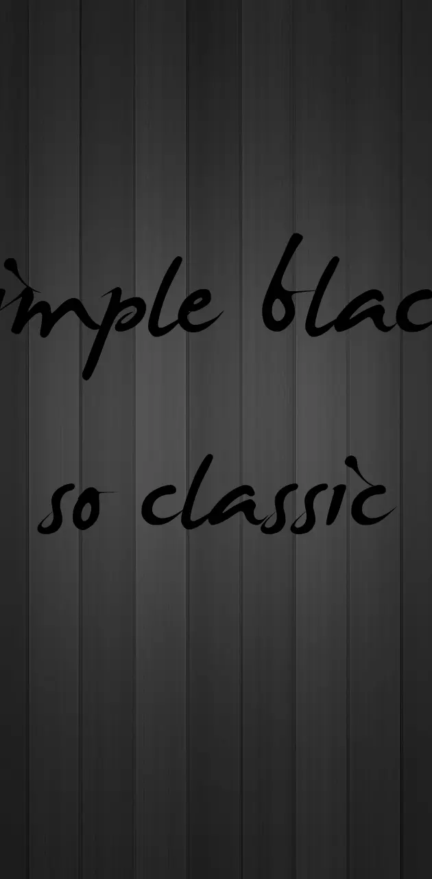 Simple Black