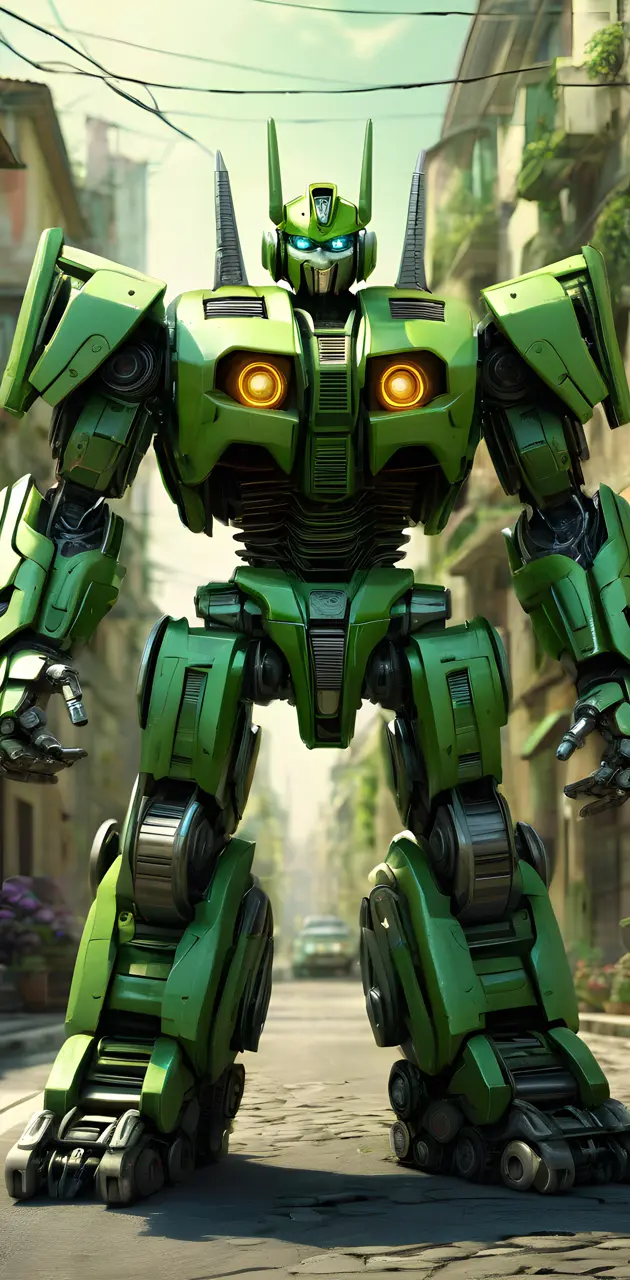 green lambognini transformer