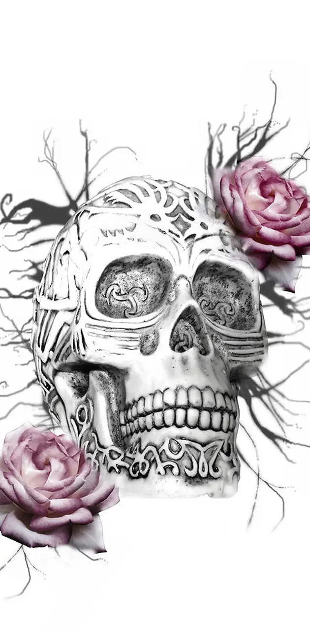 Roses skull