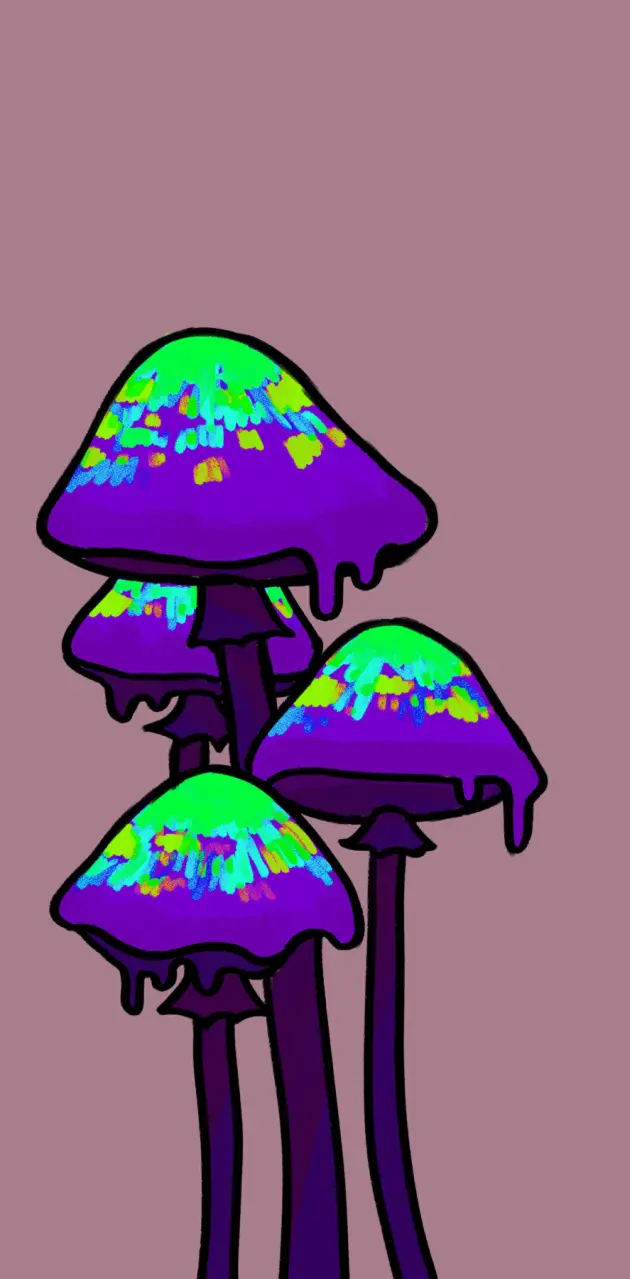 Trippy mushroom art