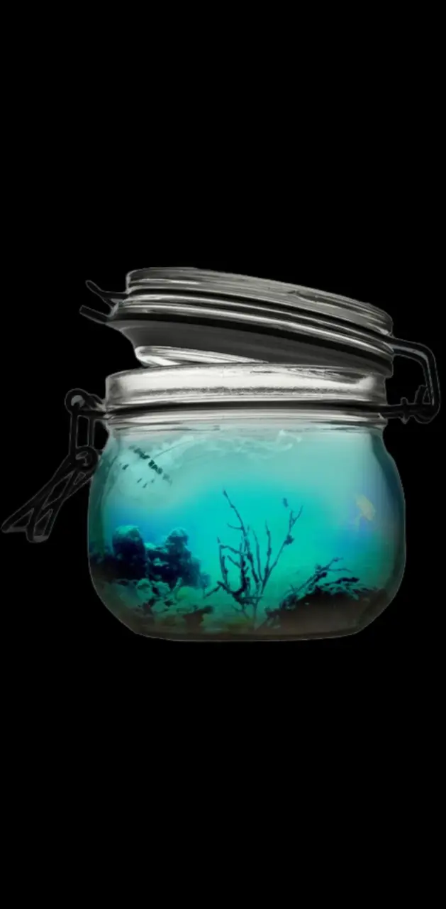 Ocean Glass Jar