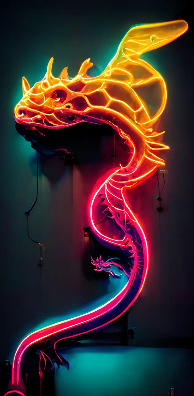 Neon Dragon Salamander