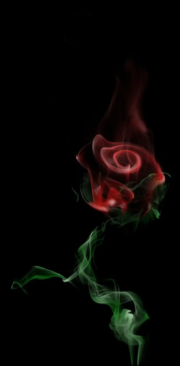 Smoke rose